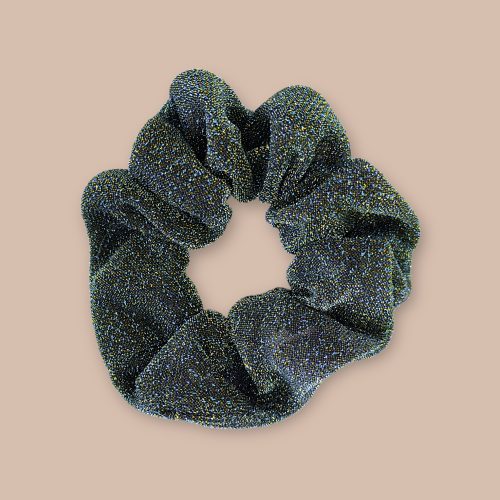 chouchou paillettes bleu nuit agathe and coco