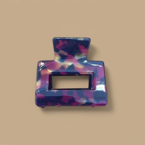 Pince croco GM violet nuit agathe and cocö