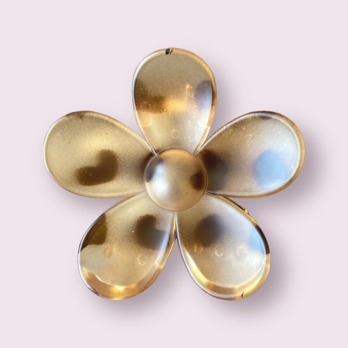 Pince à cheveux fleur léopard