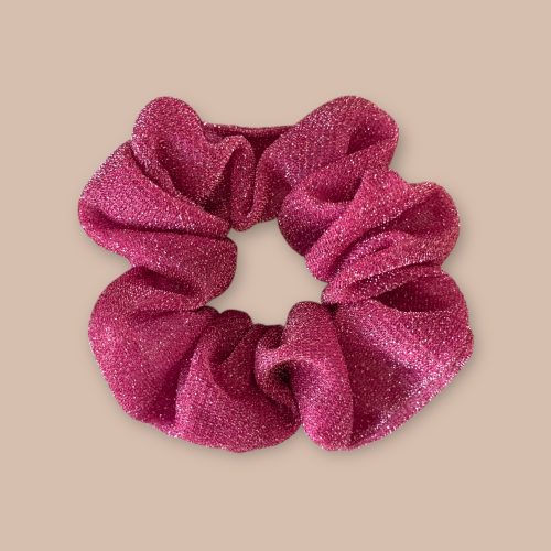 chouchou paillettes rose agathe and coco