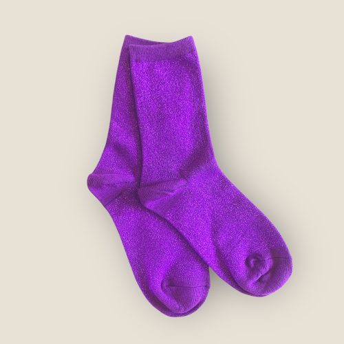 Chaussettes violet fluo agathe adn coco