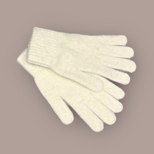gants en coton et laine couleur écrue
