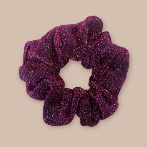 Chouchou paillette cerise