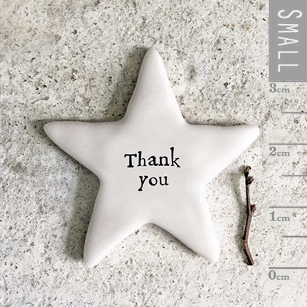 toile porte bonheur écrit "Thank you" dessus