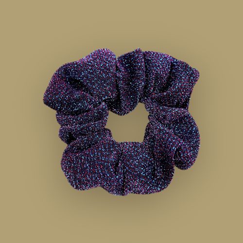 Chouchou pailleté bleu fête agathe and coco