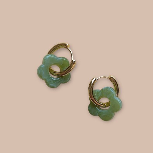 Billie moyen modèle vert olive boucles