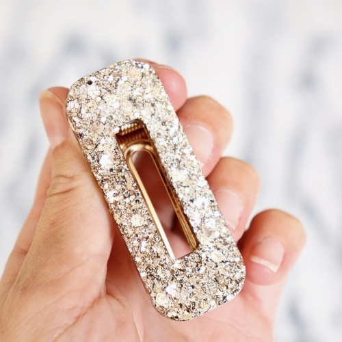 barrette champagne joie rectangle