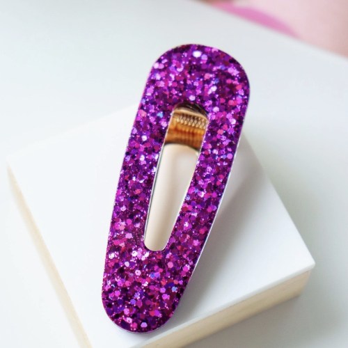 barrette triangle violet