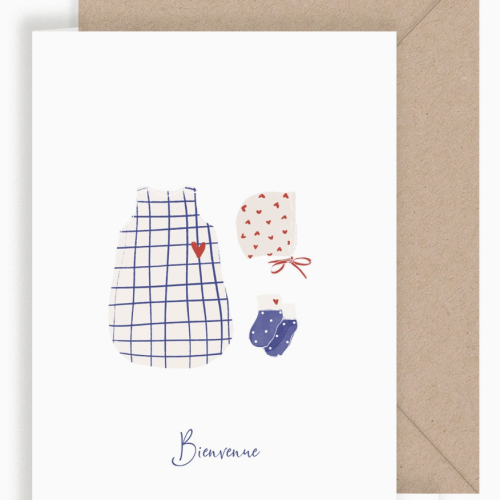 carte bienvenue naissance garçon