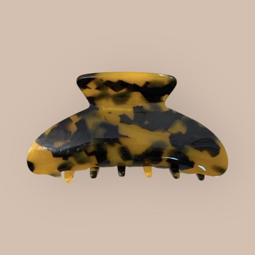 pince à cheveux leopard foncé babies GM acétate agathe and cocö