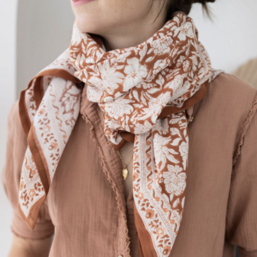Salvador terracotta GM foulard