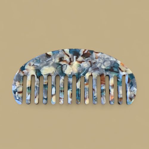 peigne demi lune bleu tie & die