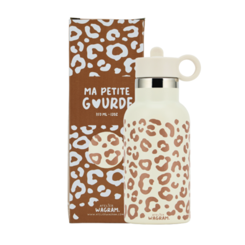gourde léopard crème