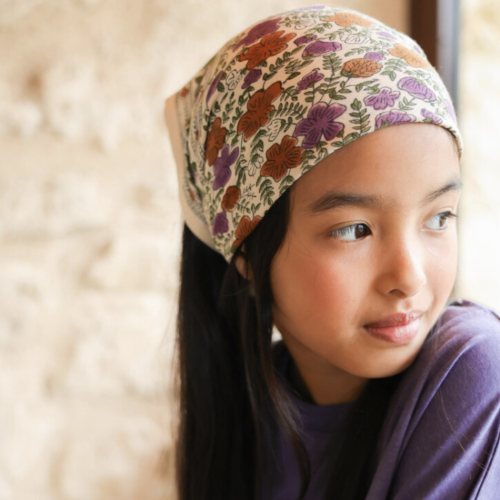 foulard en fant ellis violette bellemme