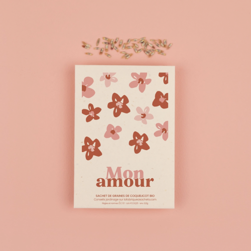 sachet de graines mon amour