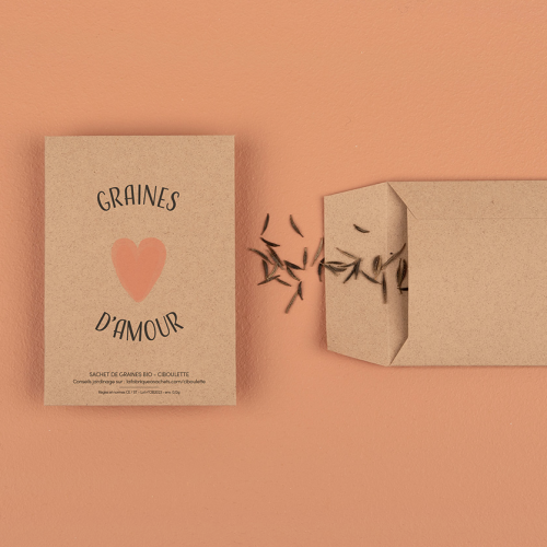 sachet de graines graines d'amour coeur