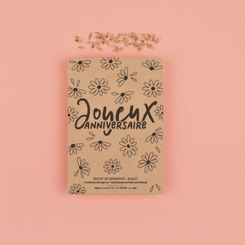 Graines joyeux anniversaire fleurs