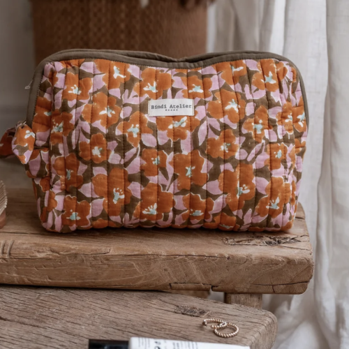 trousse de toilette posy cannelle