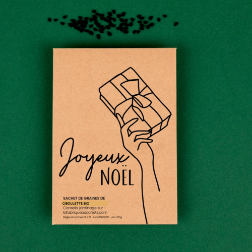 sachet de graines joyeux noel ciboulette