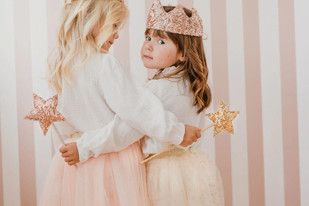 baguette magique sequins or