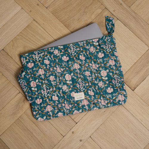 pochette ordinateur Albertine blue