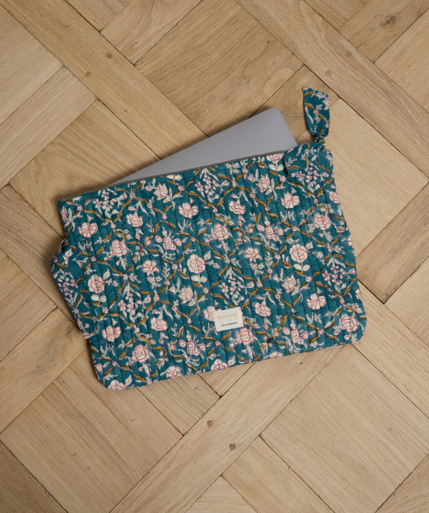 pochette ordinateur Albertine blue