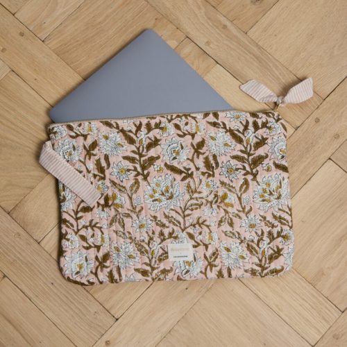 pochette ordinateur Harper rose d'été