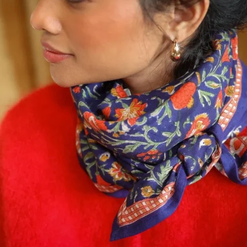 foulard Mina indigo