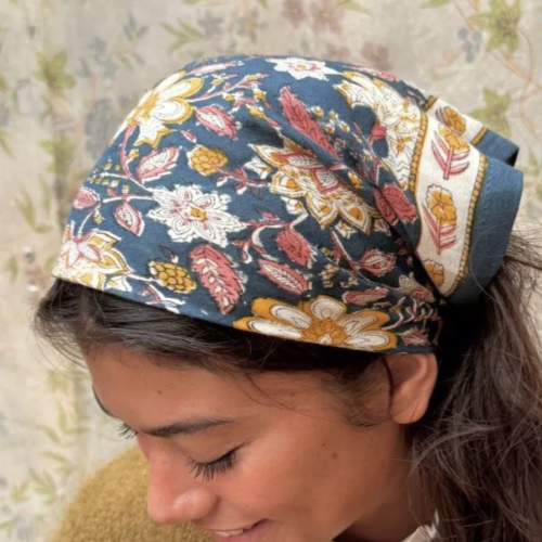 Petit foulard - Manon Bleu Azur