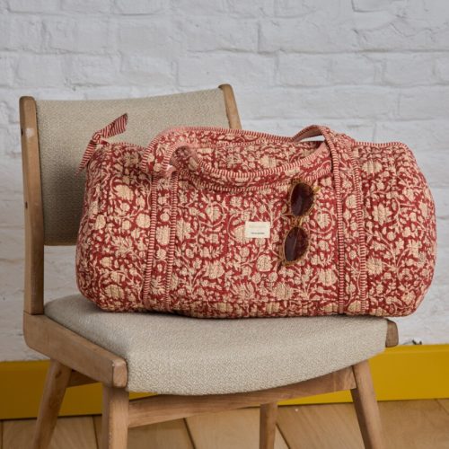 sac week-end Anjali cerise