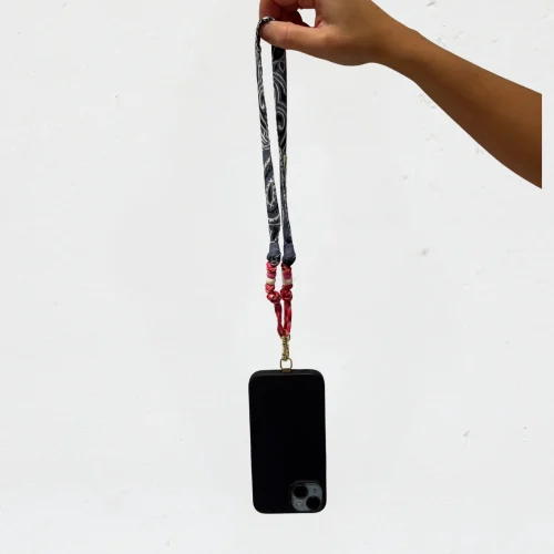 cordon téléphone bleu chambray