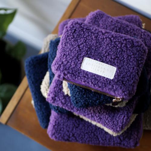 porte monnaie sherpa violet