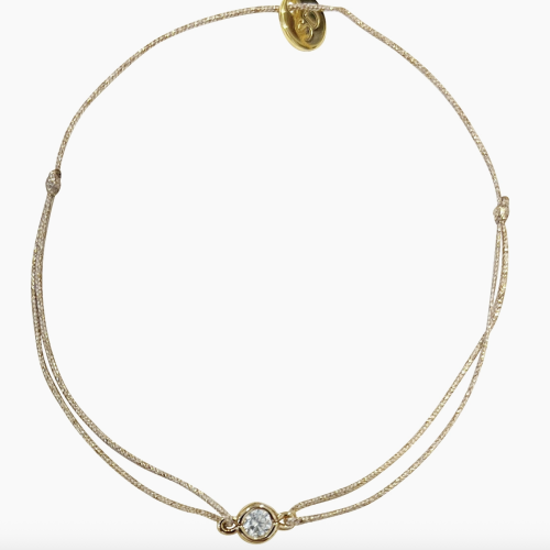 bracelet fil lurex zyrco zirconium