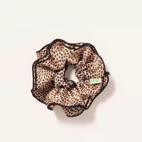 Chouchou satin - Léopard