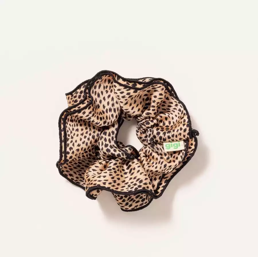 Chouchou satin - Léopard