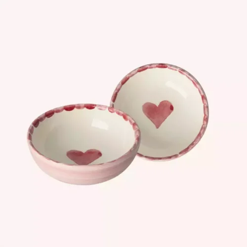 Petite coupelle coeur rouge