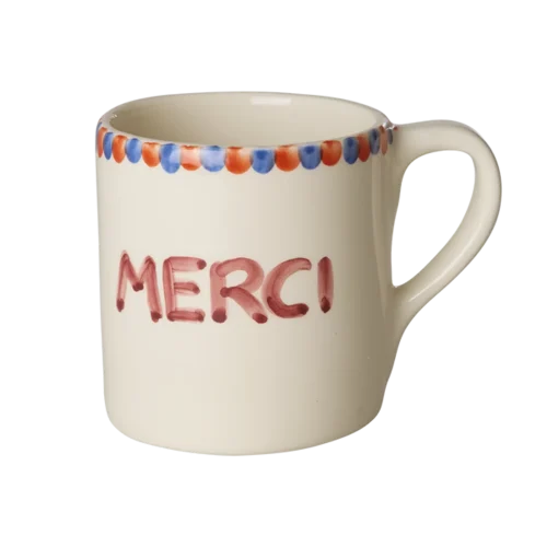 Mug merci beige