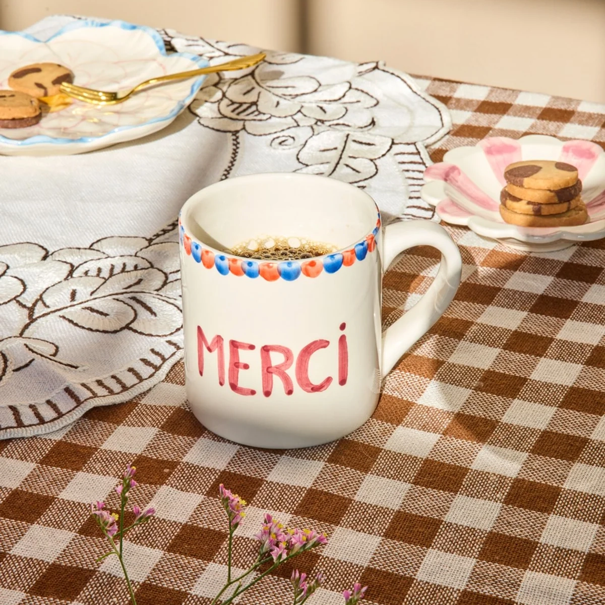 Mug merci beige