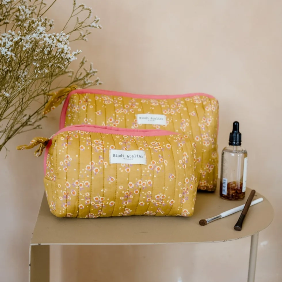 trousse de toilette itsi khaki bindi atelier