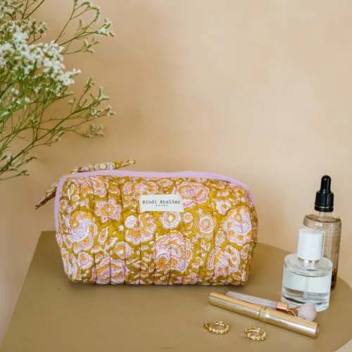 trousse à maquillage garda khaki bindi atelier