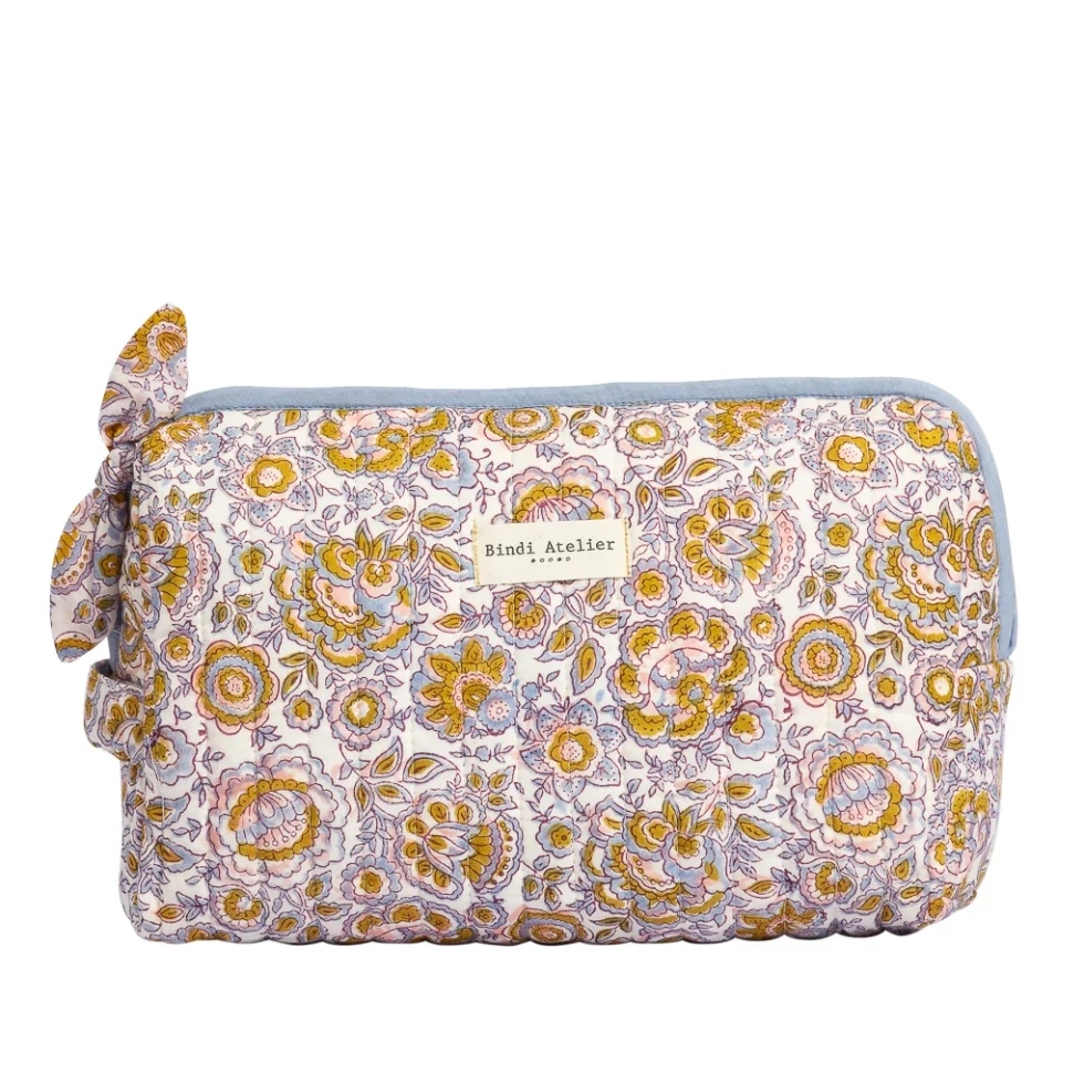 Trousse de toilette garda bleuet bindi atelier