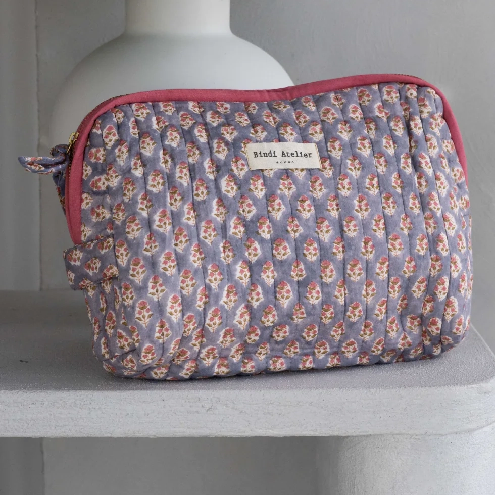 Trousse de toilette Aarti Azul bindi atelier